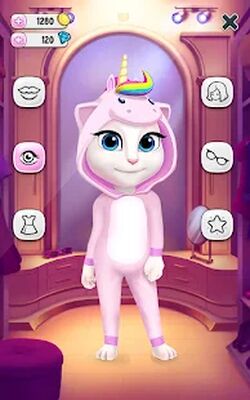 Скачать взломанную Моя Говорящая Анджела [Бесплатные покупки] MOD apk на Андроид