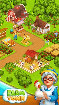 Скачать взломанную Ферма и Город: уДачная ферма [Много денег] MOD apk на Андроид