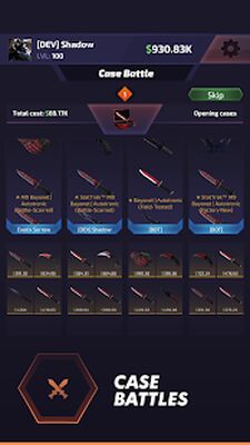 Скачать взломанную Case Battle: Skins Simulator [Мод меню] MOD apk на Андроид