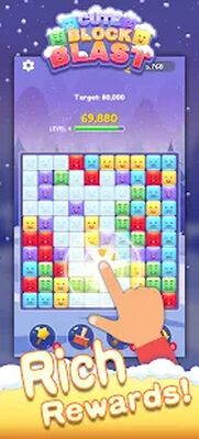 Скачать взломанную Cute Block Blast - emoji block [Много денег] MOD apk на Андроид