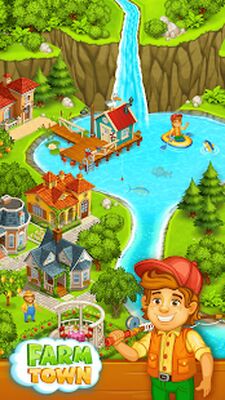 Скачать взломанную Farm Town: Семейная Ферма [Мод меню] MOD apk на Андроид