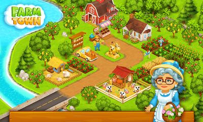 Скачать взломанную Farm Town: Семейная Ферма [Мод меню] MOD apk на Андроид