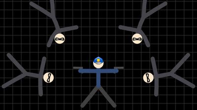 Скачать взломанную Stickman Warriors [Много монет] MOD apk на Андроид