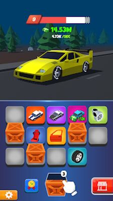 Скачать взломанную Night Race - Idle Car Merger [Много монет] MOD apk на Андроид