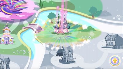 Скачать взломанную My Little Pony Радужные гонки [Бесплатные покупки] MOD apk на Андроид
