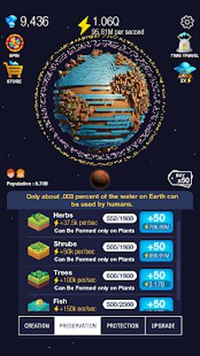 Скачать взломанную Idle World ! [Много монет] MOD apk на Андроид