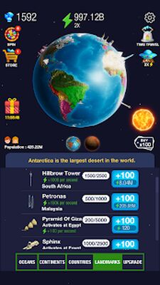 Скачать взломанную Idle World ! [Много монет] MOD apk на Андроид