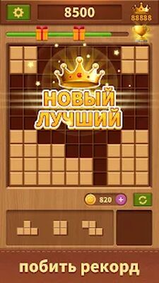 Скачать взломанную Вуди Блок-Бесконечная игра [Много монет] MOD apk на Андроид