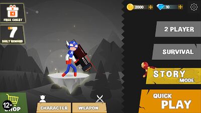 Скачать взломанную Stickman Fighting - Stickman Supreme Warriors [Много монет] MOD apk на Андроид