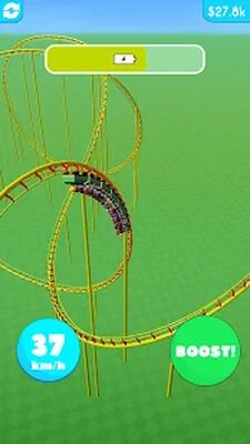 Скачать взломанную Hyper Roller Coaster [Много денег] MOD apk на Андроид