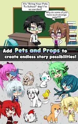 Скачать взломанную Pocket Chibi - Anime Dress Up [Много монет] MOD apk на Андроид