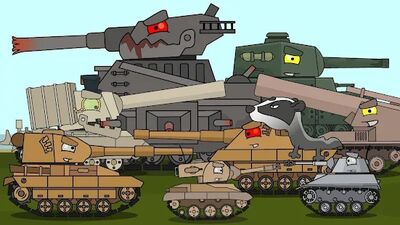 Скачать взломанную Merge Tanks: Idle Tank Merger [Много монет] MOD apk на Андроид