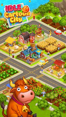 Скачать взломанную Idle Cartoon City [Мод меню] MOD apk на Андроид