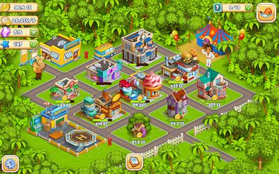 Скачать взломанную Idle Cartoon City [Мод меню] MOD apk на Андроид
