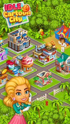 Скачать взломанную Idle Cartoon City [Мод меню] MOD apk на Андроид