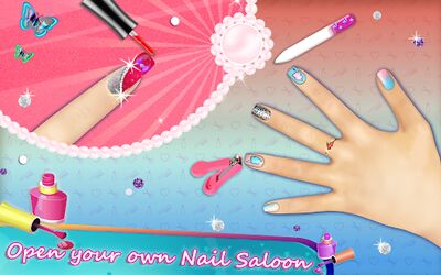 Скачать взломанную Маникюрный салон nail art - игры для девочек [Мод меню] MOD apk на Андроид