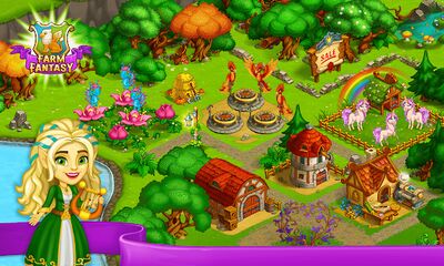Скачать взломанную Farm Fantasy: Магическая Ферма и Волшебный Город [Мод меню] MOD apk на Андроид
