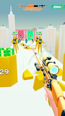 Скачать взломанную Gun Run 3D [Много монет] MOD apk на Андроид