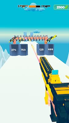 Скачать взломанную Gun Run 3D [Много монет] MOD apk на Андроид