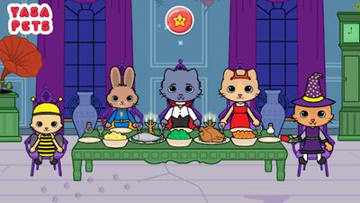 Скачать взломанную Yasa Pets Halloween [Много монет] MOD apk на Андроид