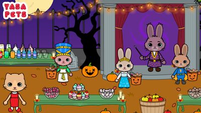 Скачать взломанную Yasa Pets Halloween [Много монет] MOD apk на Андроид