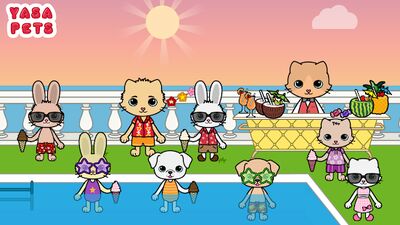 Скачать взломанную Yasa Pets Vacation [Бесплатные покупки] MOD apk на Андроид
