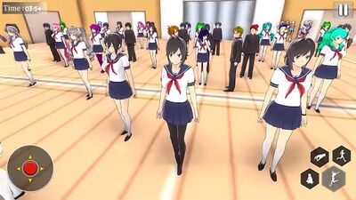 Скачать взломанную Anime High School Girl: Japanese Life Simulator 3D [Много монет] MOD apk на Андроид