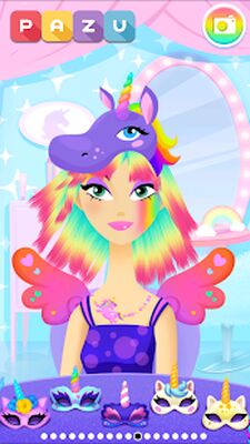 Скачать взломанную Парикмахерская игры Единорог [Мод меню] MOD apk на Андроид