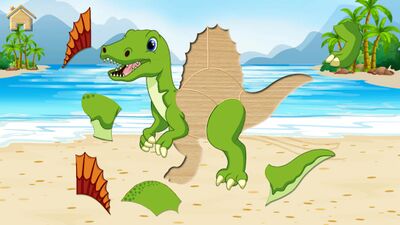 Скачать взломанную Динозавры - пазлы для детей [Мод меню] MOD apk на Андроид