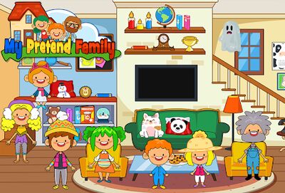 Скачать взломанную My Pretend Home & Family Town [Бесплатные покупки] MOD apk на Андроид