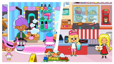 Скачать взломанную My Pretend Home & Family Town [Бесплатные покупки] MOD apk на Андроид
