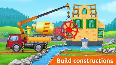 Скачать взломанную Стройка и Машинки: игры детям [Много денег] MOD apk на Андроид