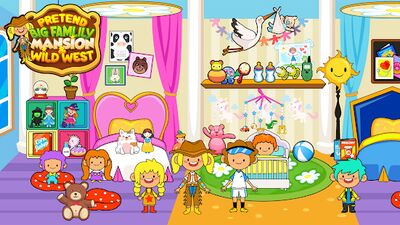 Скачать взломанную My Pretend Family Mansion [Много монет] MOD apk на Андроид