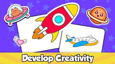 Скачать взломанную Baby Coloring games for kids with Glow Doodle [Мод меню] MOD apk на Андроид