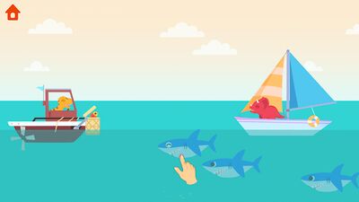Скачать взломанную Динозаврик в Патрульной Лодке [Много монет] MOD apk на Андроид