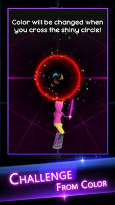 Скачать взломанную Cyber Surfer: EDM & Skateboard [Мод меню] MOD apk на Андроид