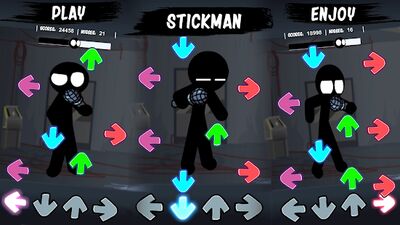 Скачать взломанную FNF Stickman mod: Friday Night Funking [Много монет] MOD apk на Андроид