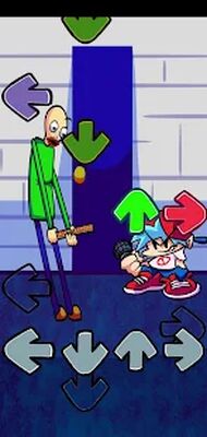 Скачать взломанную FNF Music Battle Mod Baldi [Много денег] MOD apk на Андроид
