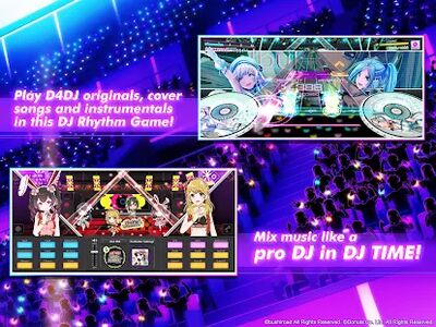 Скачать взломанную D4DJ Groovy Mix [Много монет] MOD apk на Андроид
