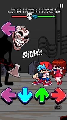 Скачать взломанную Trollge FNF mod - Music arrow [Много денег] MOD apk на Андроид