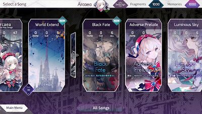 Скачать взломанную Arcaea - New Dimension Rhythm Game [Много денег] MOD apk на Андроид