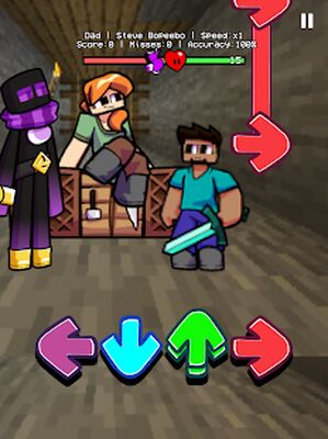 Скачать взломанную FNF mod for MCPE [Много монет] MOD apk на Андроид