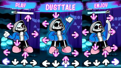 Скачать взломанную Dusttale vs FNF: Friday Night Funkin Mod [Много денег] MOD apk на Андроид