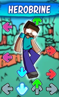 Скачать взломанную Herobrine FNF Mod [Бесплатные покупки] MOD apk на Андроид