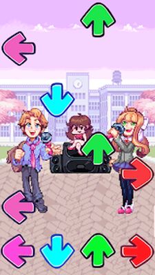 Скачать взломанную Friday Funkin Mod Monika и Senpai FNF [Много денег] MOD apk на Андроид