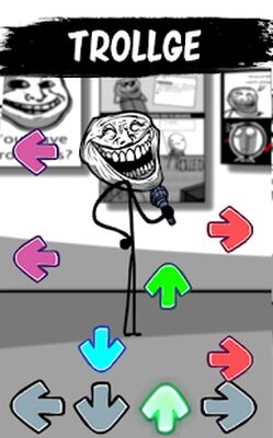 Скачать взломанную Trollge vs FNF: Troll Face Friday Night Funkin Mod [Бесплатные покупки] MOD apk на Андроид