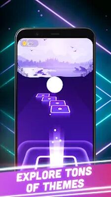 Скачать взломанную Hop Tiles 3D: Hit music game [Бесплатные покупки] MOD apk на Андроид