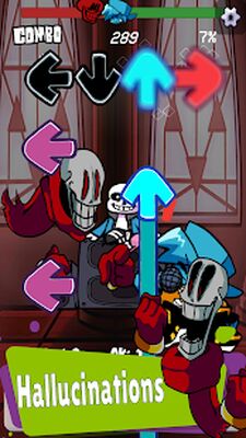 Скачать взломанную Sans FNF DUSTALLE Mod [Бесплатные покупки] MOD apk на Андроид