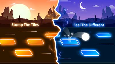 Скачать взломанную Magic Ball Tiles Hop Music Run [Много монет] MOD apk на Андроид