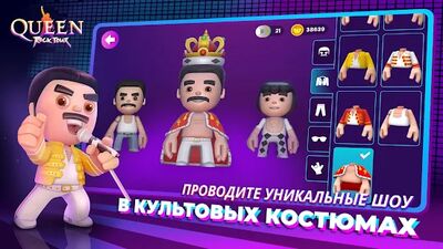 Скачать взломанную Queen Rock Tour - Официальная музыкальная игра [Много денег] MOD apk на Андроид